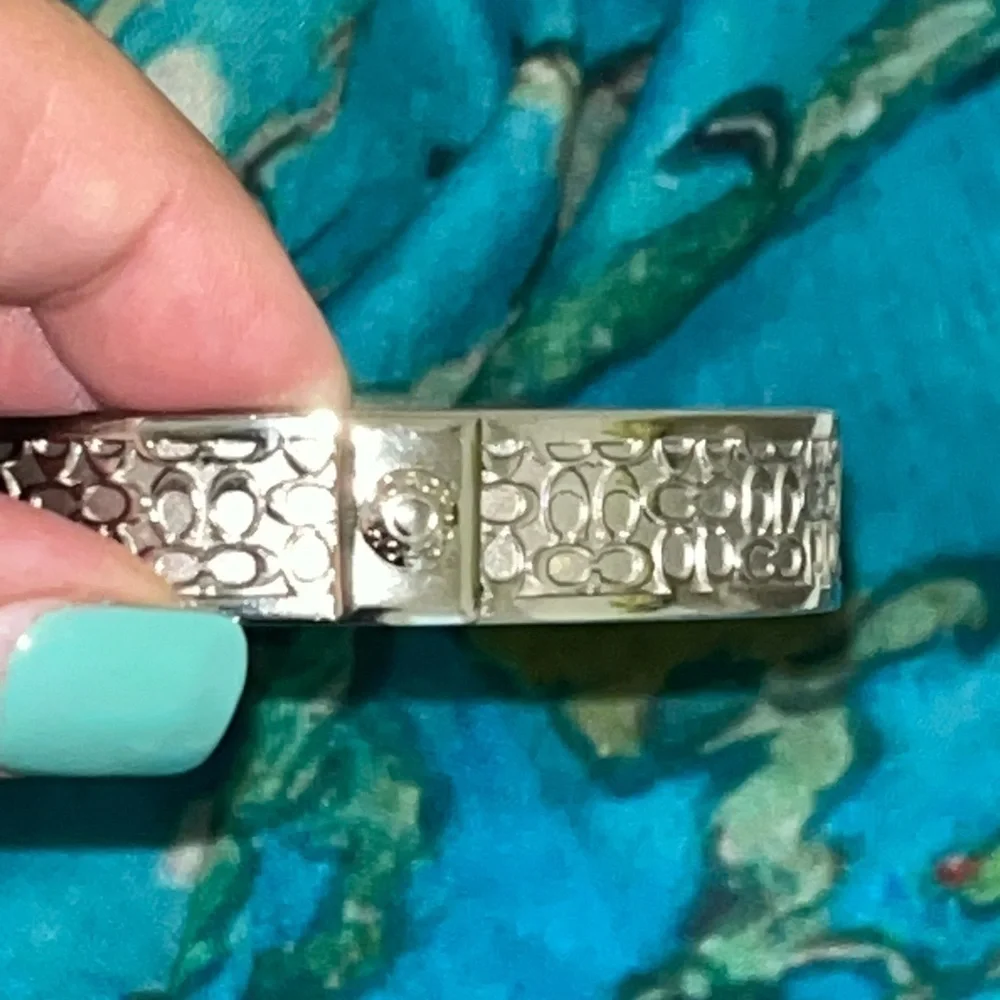 Coach Silver tone Bangle, Small - Picture 7 of 8